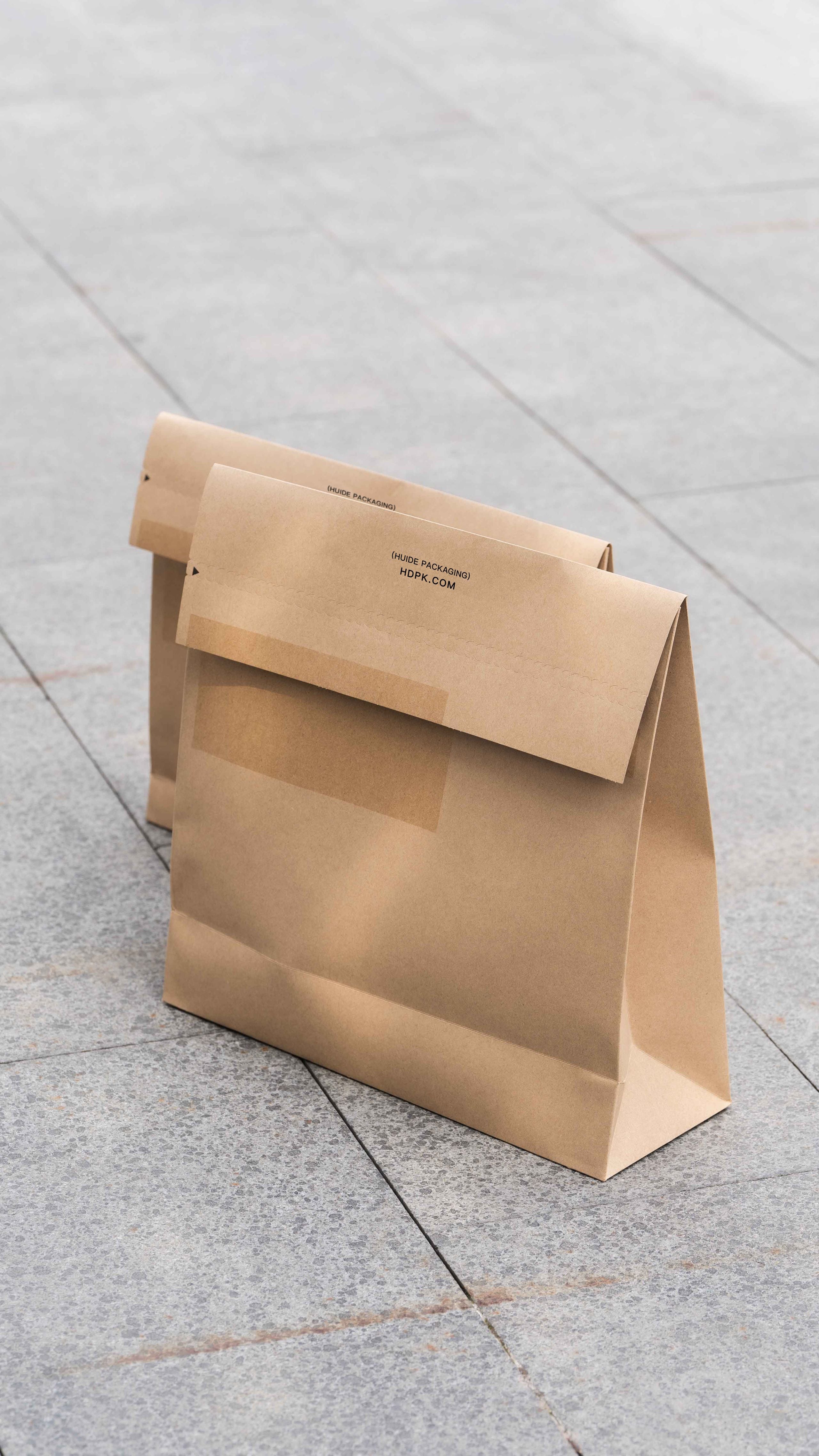 Eco-friendly kraft paper shopping bags